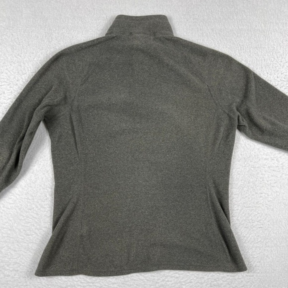 The North Face Sweater Womens Large Gray Fleece 1/4 Zip Pullover Outdoors Hike - Picture 6 of 16